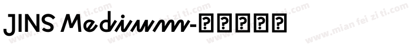 JINS Medium字体转换